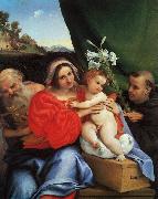 Lorenzo Lotto Virgin and Child with Saints Jerome and Anthony oil on canvas